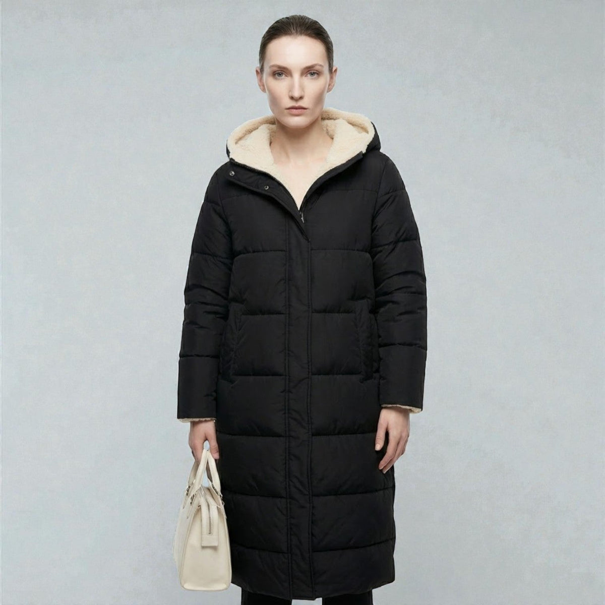 Women's Winter Jacket with sherpa lining