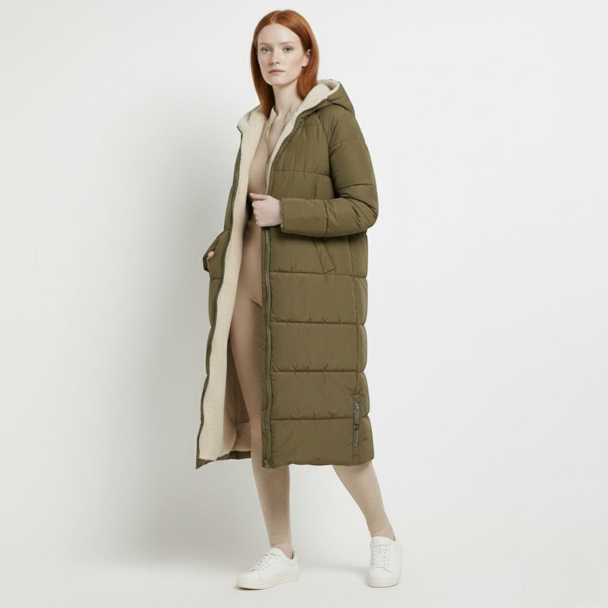 Women's Winter Jacket with sherpa lining