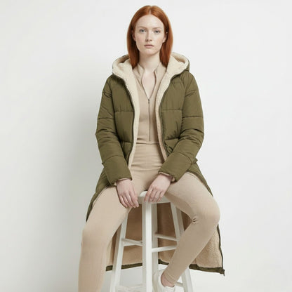 Women's Winter Jacket with sherpa lining