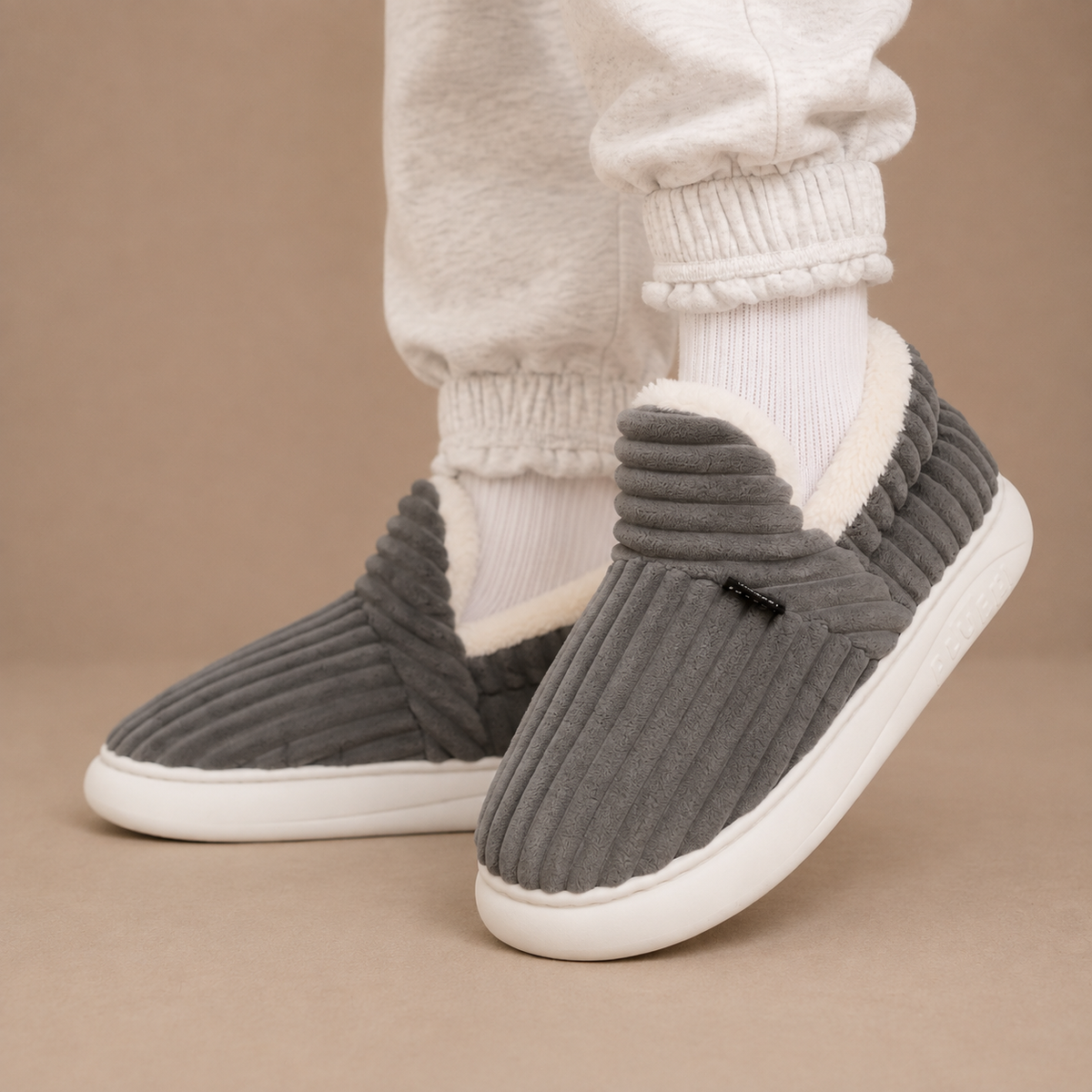 Women's Winter Slippers with Fleece Lining and Slip On Design