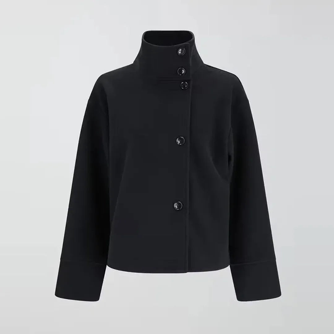 Women's Wool Blend High Collar Jacket
