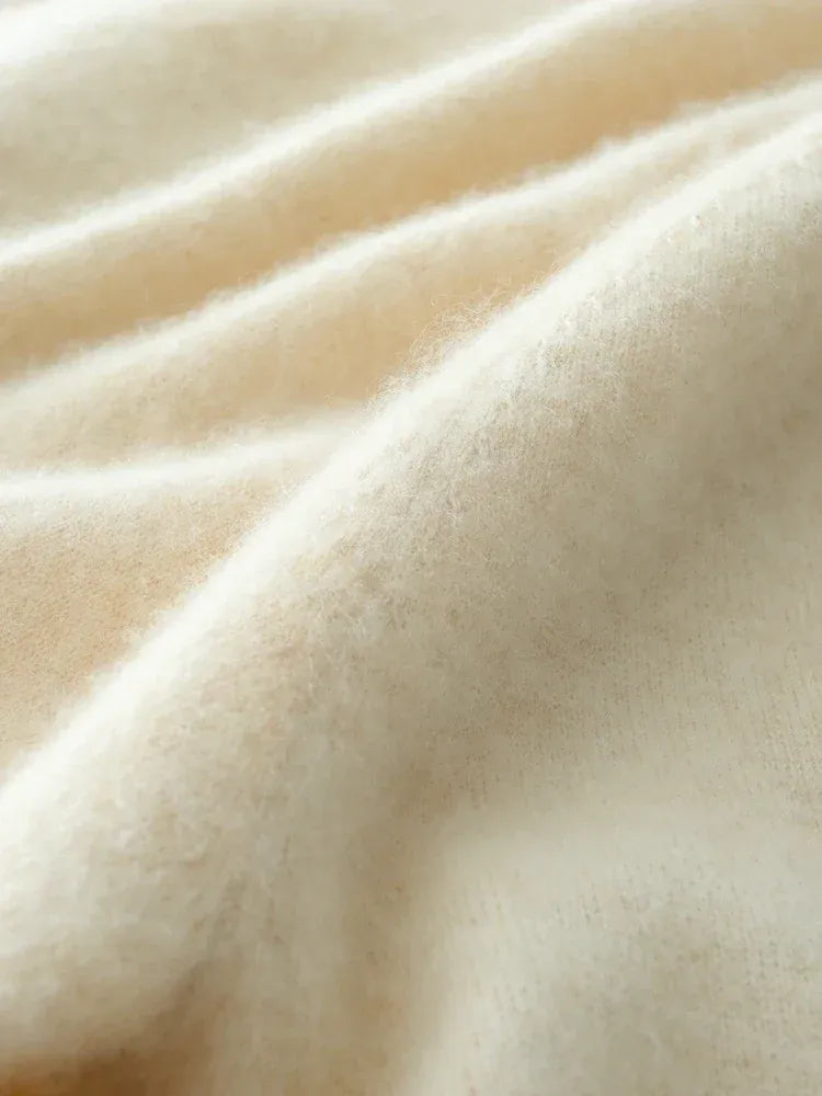 Women's Wrap V-Neck Luxury Knit Sweater