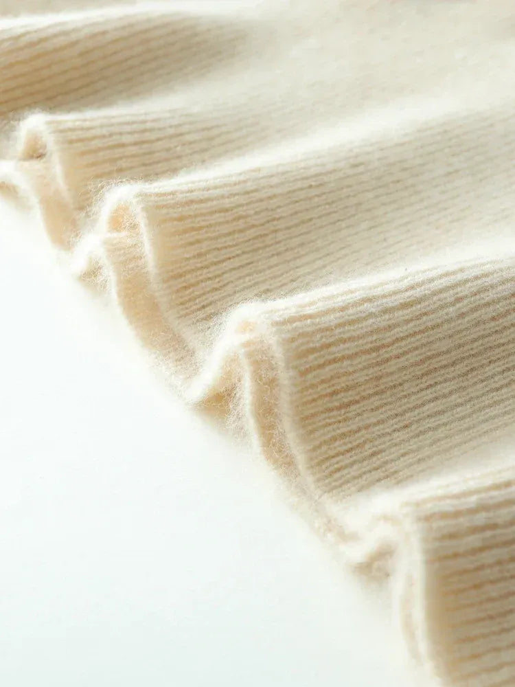Women's Wrap V-Neck Luxury Knit Sweater