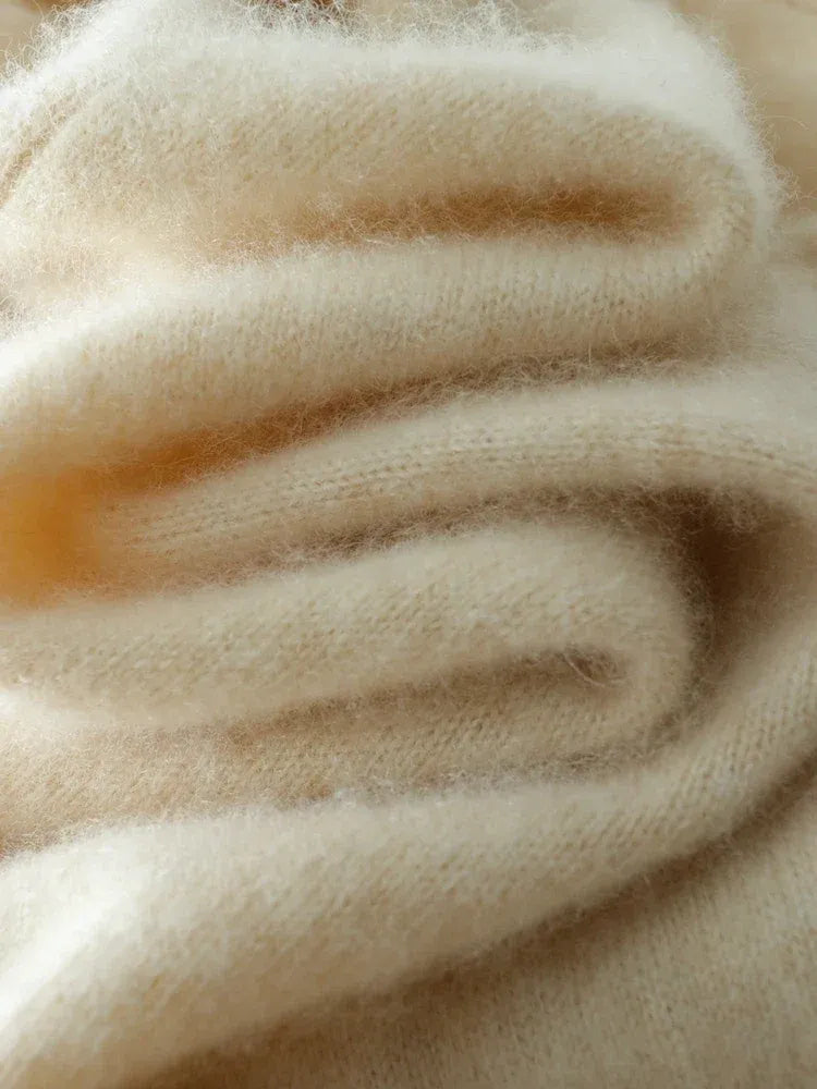 Women's Wrap V-Neck Luxury Knit Sweater