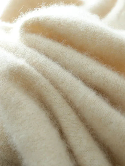 Women's Wrap V-Neck Luxury Knit Sweater