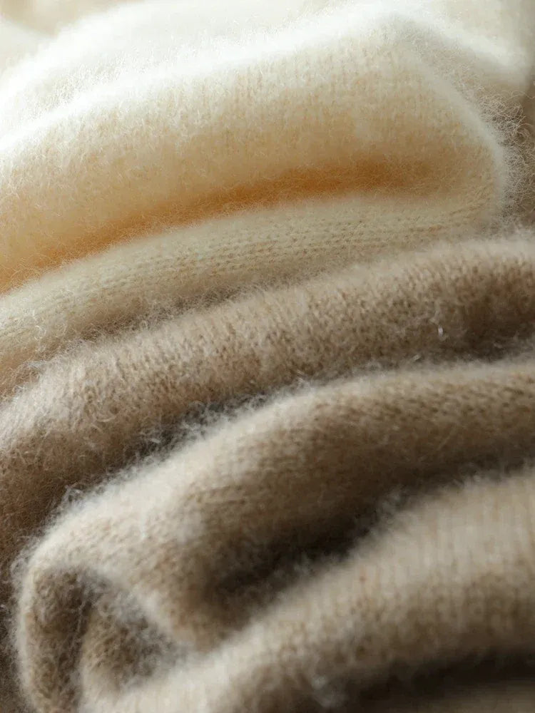 Women's Wrap V-Neck Luxury Knit Sweater