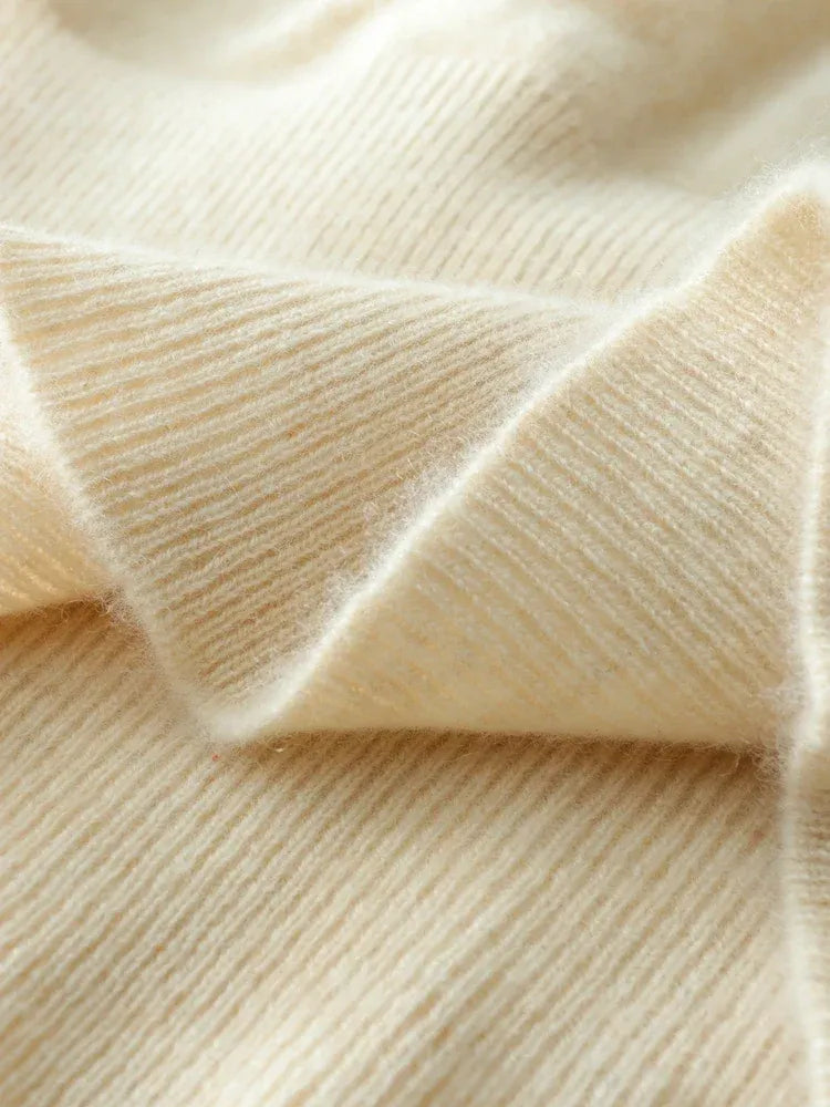 Women's Wrap V-Neck Luxury Knit Sweater
