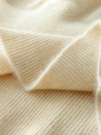 Women's Wrap V-Neck Luxury Knit Sweater