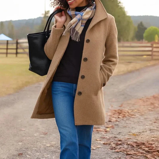 Women's Wool Straight Cut Coat