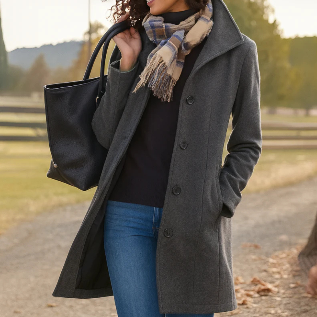 Women's Wool Straight Cut Coat