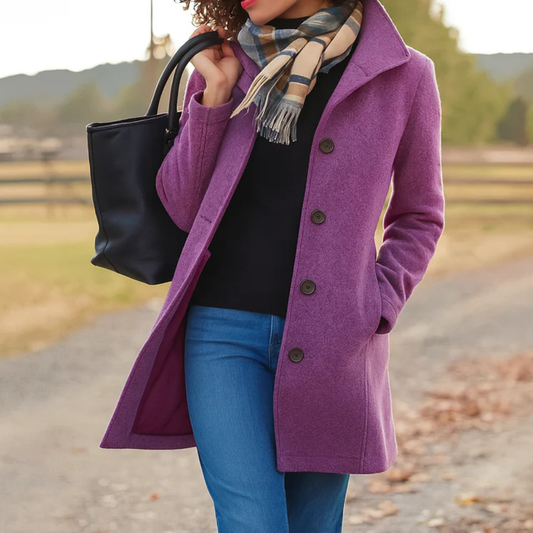 Women's Wool Straight Cut Coat