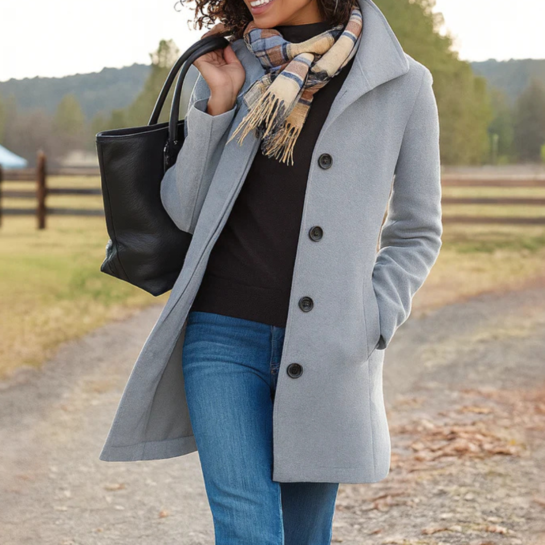Women's Wool Straight Cut Coat