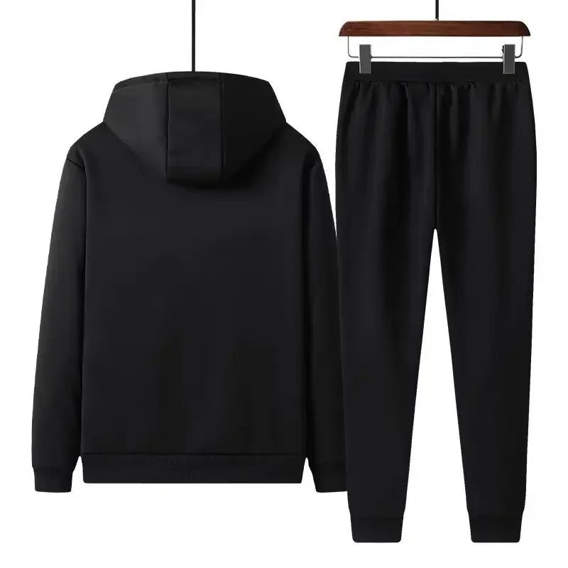 Men’s Fleece Lined Hooded Tracksuit with Joggers