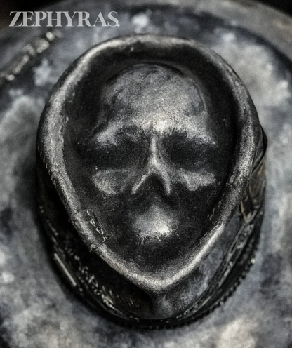 Men's Handmade Skull Felt Hat