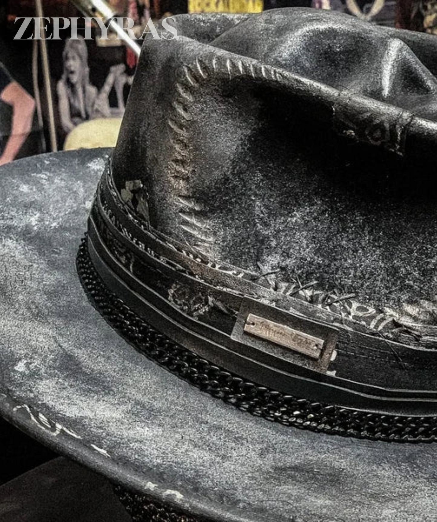 Men's Handmade Skull Felt Hat