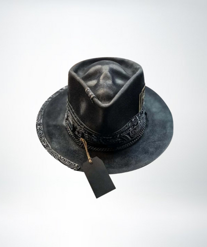 Men's Handmade Skull Felt Hat