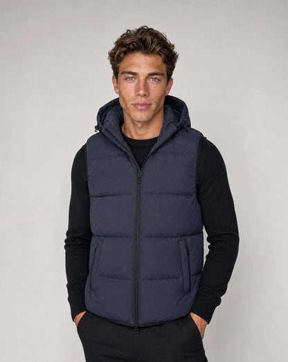 Men's Hooded Puffer Vest Bodywarmer