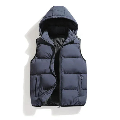 Men's Hooded Puffer Vest Bodywarmer