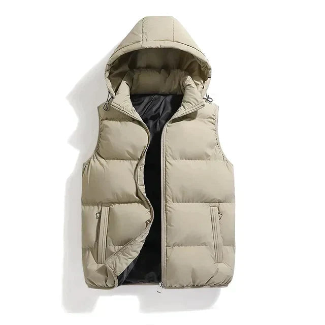 Men's Hooded Puffer Vest Bodywarmer