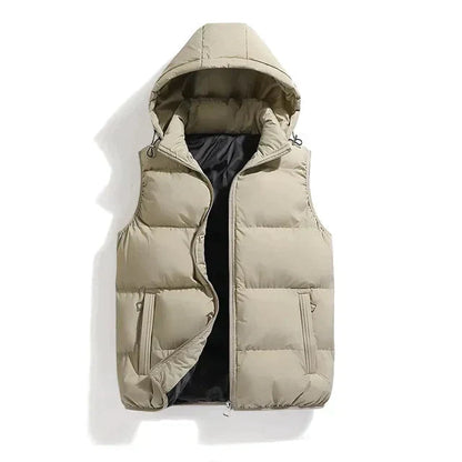 Men's Hooded Puffer Vest Bodywarmer