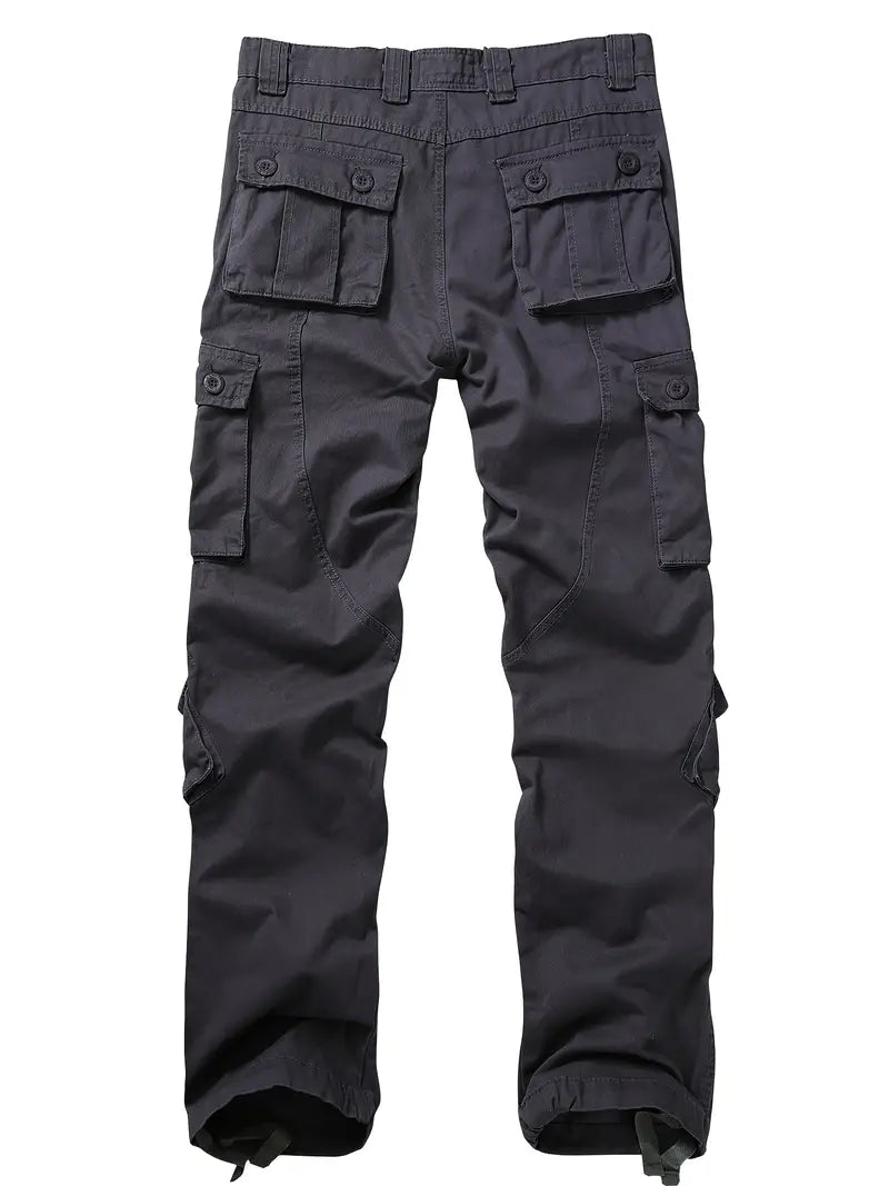 Men's Relaxed Fit Multi Pocket Cargo Trousers