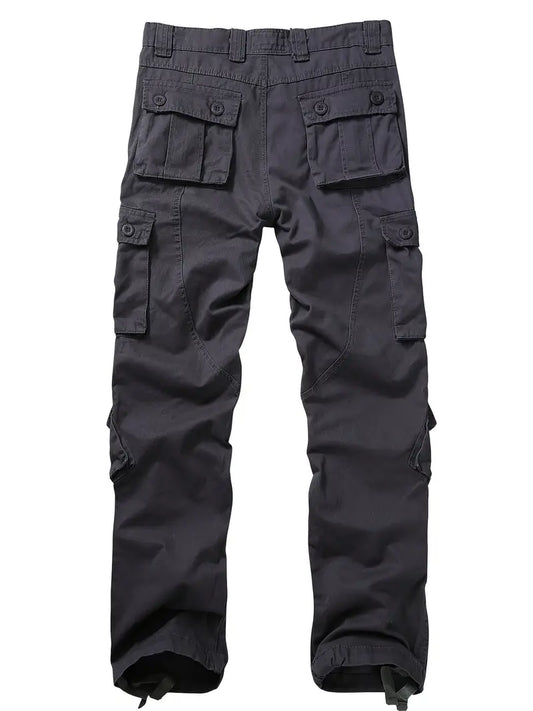 Men's Relaxed Fit Multi Pocket Cargo Trousers
