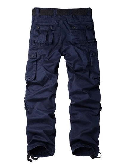 Men's Relaxed Fit Multi Pocket Cargo Trousers