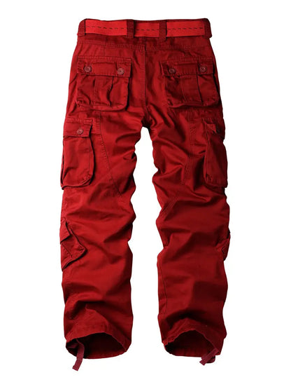 Men's Relaxed Fit Multi Pocket Cargo Trousers
