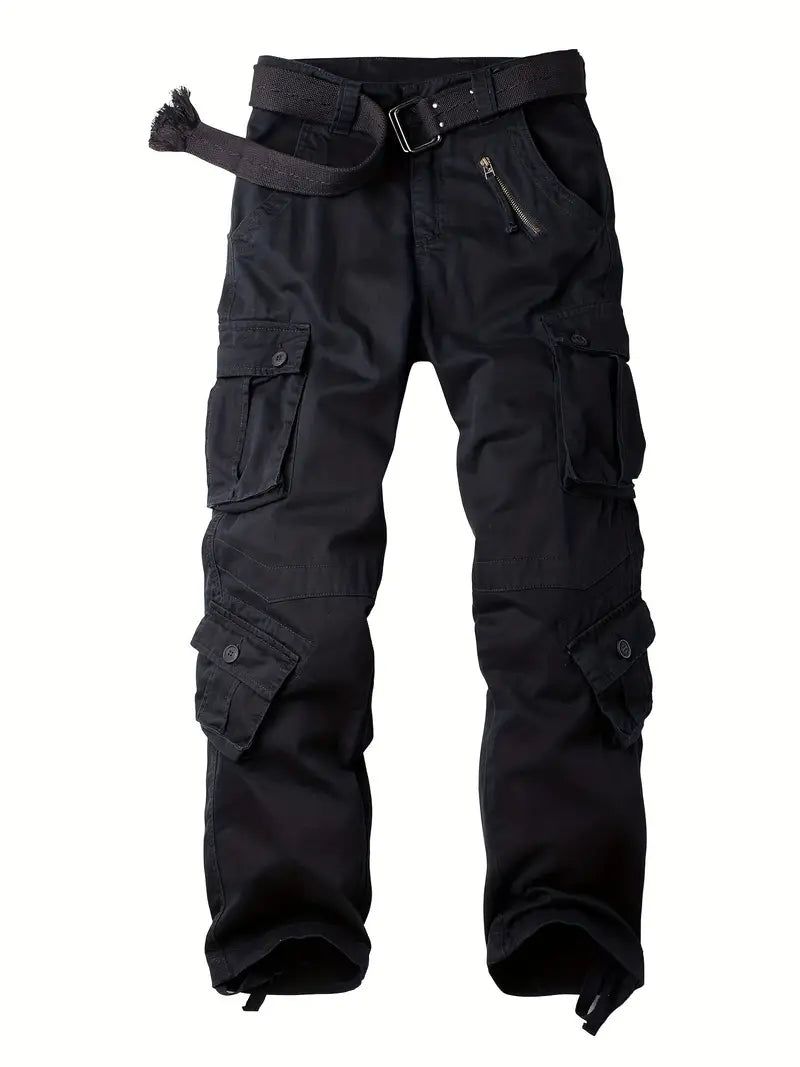 Men's Relaxed Fit Multi Pocket Cargo Trousers