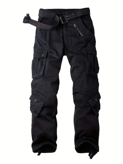 Men's Relaxed Fit Multi Pocket Cargo Trousers