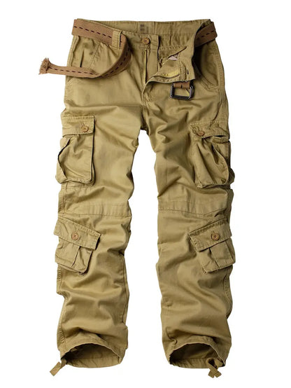 Men's Relaxed Fit Multi Pocket Cargo Trousers