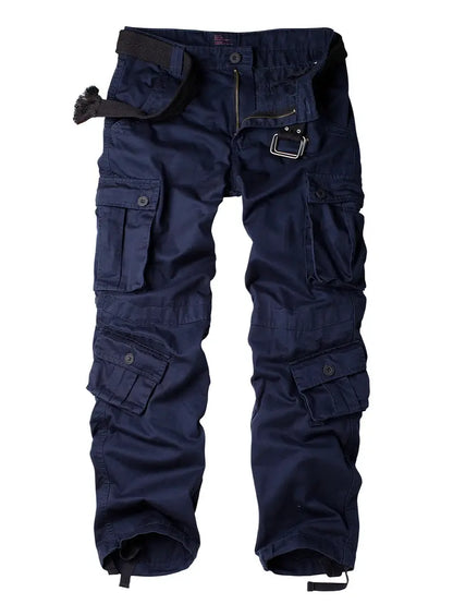 Men's Relaxed Fit Multi Pocket Cargo Trousers