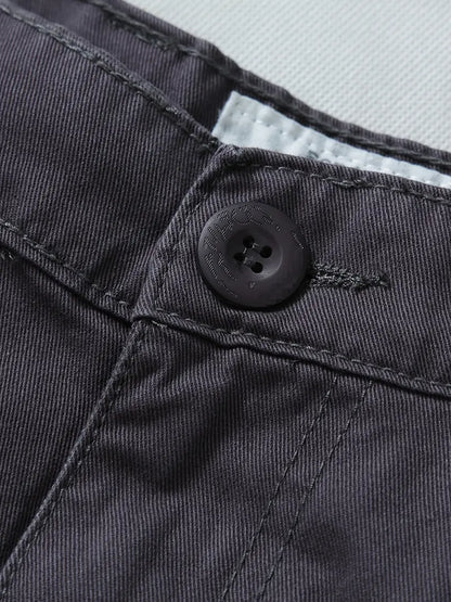 Men's Relaxed Fit Multi Pocket Cargo Trousers