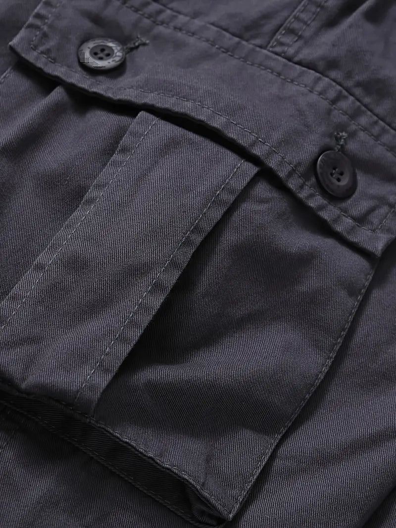 Men's Relaxed Fit Multi Pocket Cargo Trousers