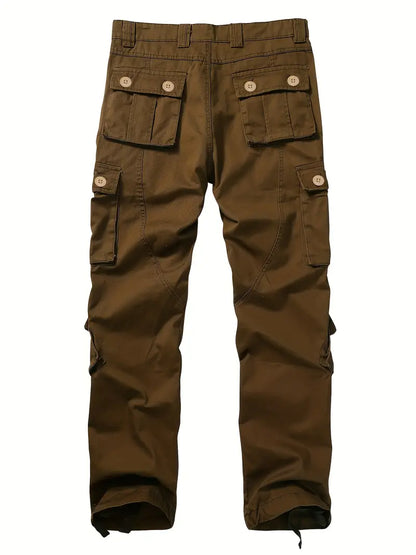 Men's Relaxed Fit Multi Pocket Cargo Trousers