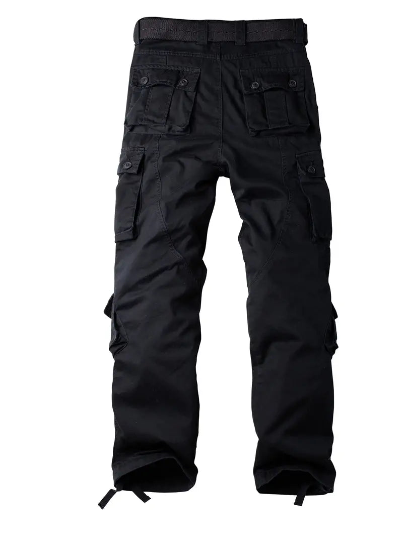 Men's Relaxed Fit Multi Pocket Cargo Trousers