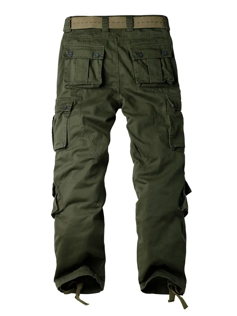 Men's Relaxed Fit Multi Pocket Cargo Trousers
