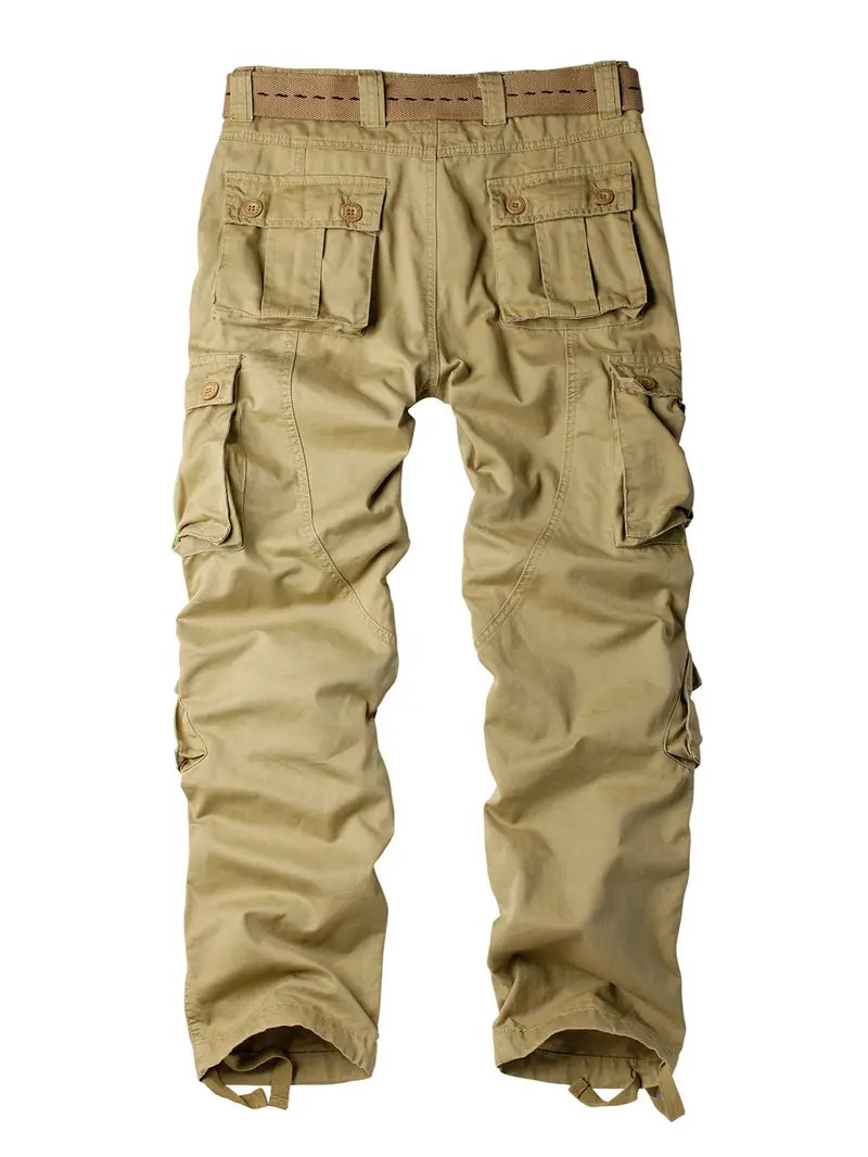 Men's Relaxed Fit Multi Pocket Cargo Trousers