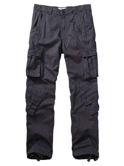 Men's Relaxed Fit Multi Pocket Cargo Trousers