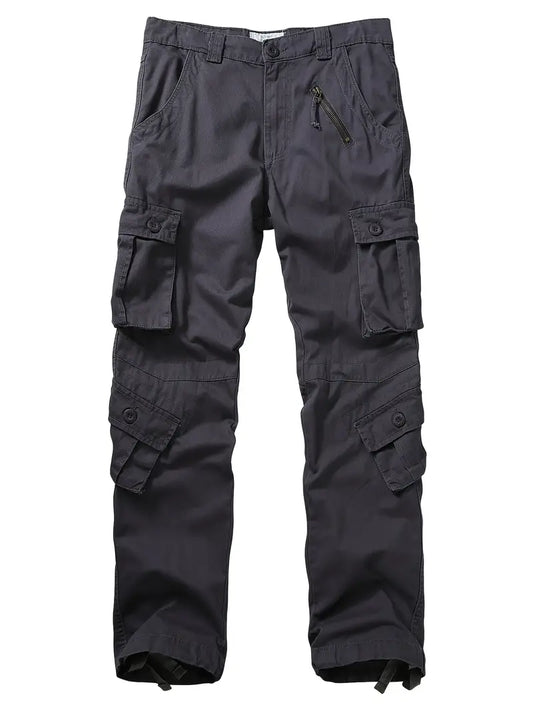 Men's Relaxed Fit Multi Pocket Cargo Trousers