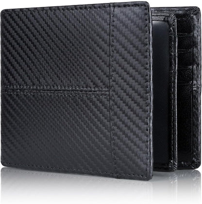Men's RFID Blocking Leather Bifold Wallet