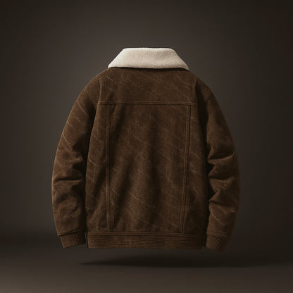 Men's Sherpa-Lined Corduroy Trucker Jacket