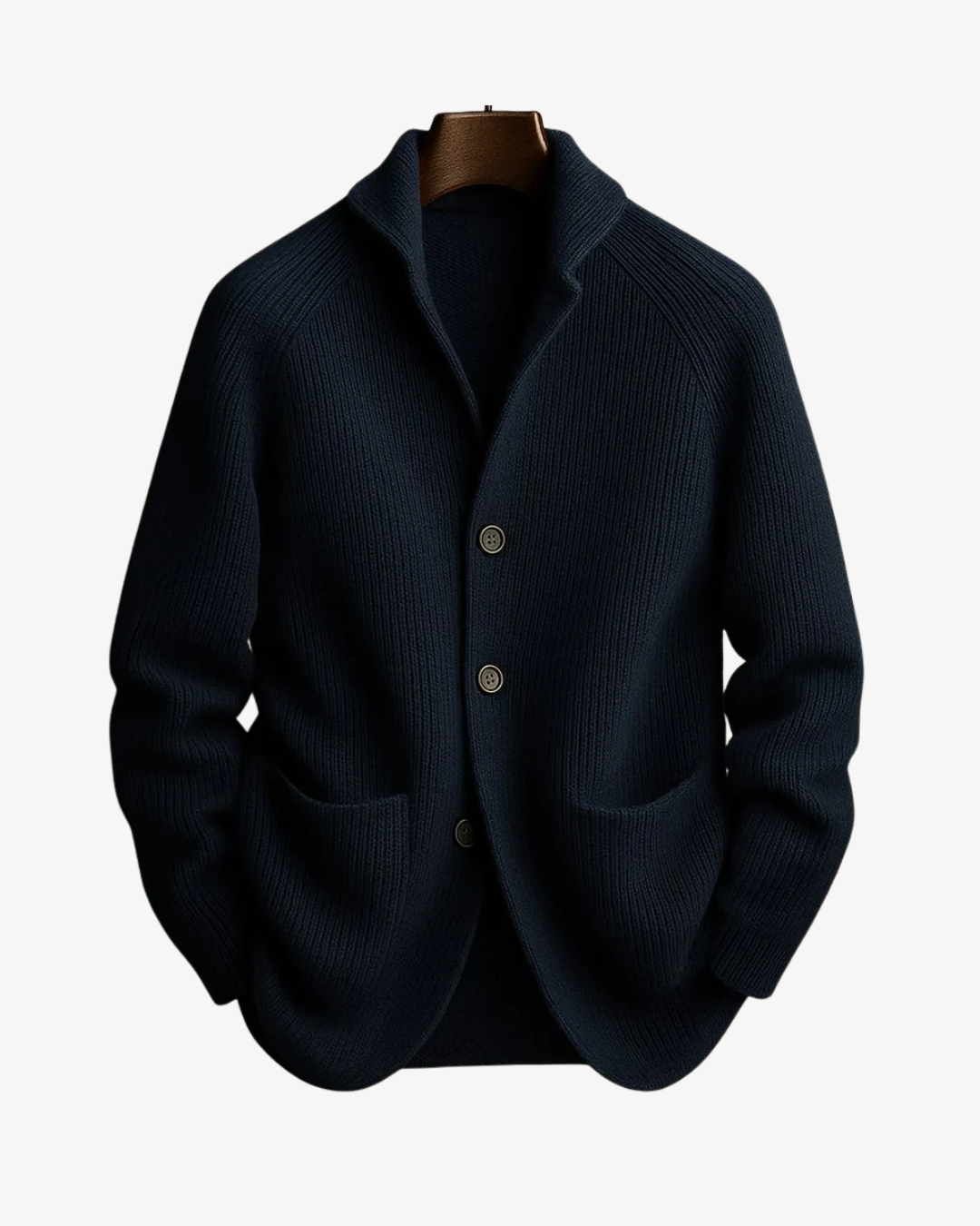 Men's Tailored Button Front Knit Cardigan