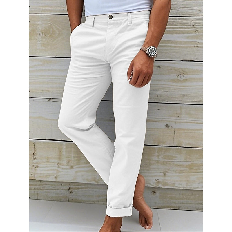 Men’s Tailored Fit Casual Chino Trousers