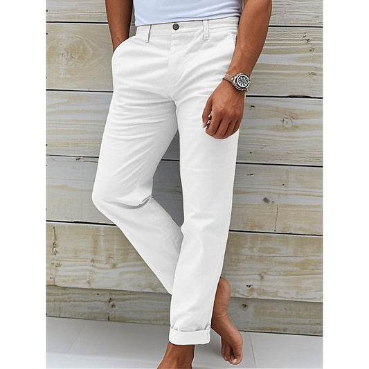 Men’s Tailored Fit Casual Chino Trousers