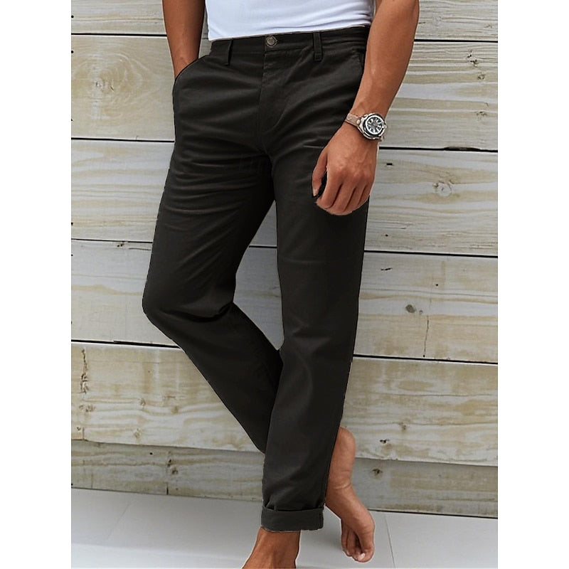 Men’s Tailored Fit Casual Chino Trousers