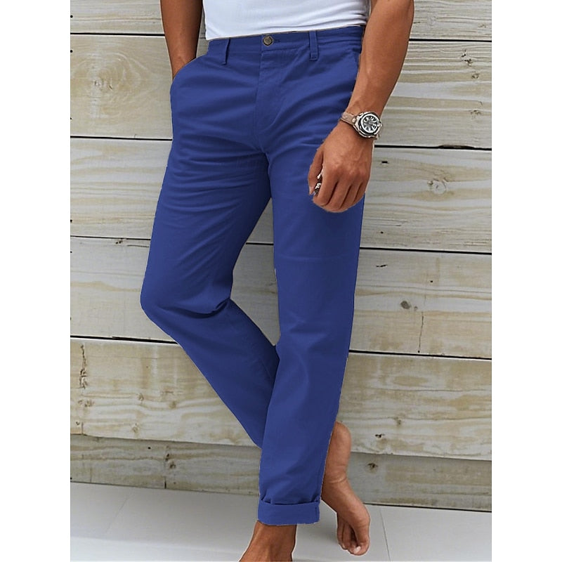 Men’s Tailored Fit Casual Chino Trousers