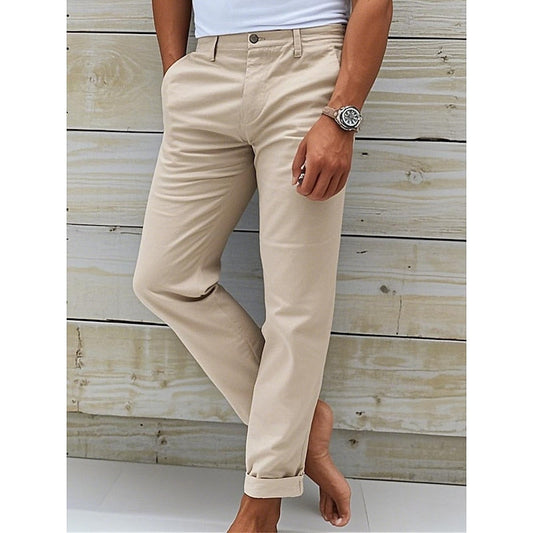 Men’s Tailored Fit Casual Chino Trousers