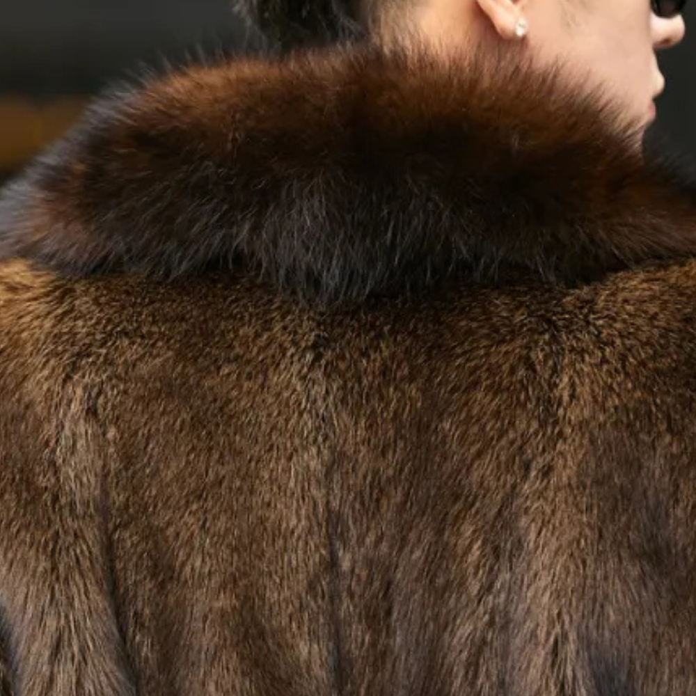 Men's Timeless Faux Fur Trim Coat