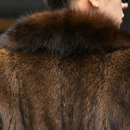 Men's Timeless Faux Fur Trim Coat